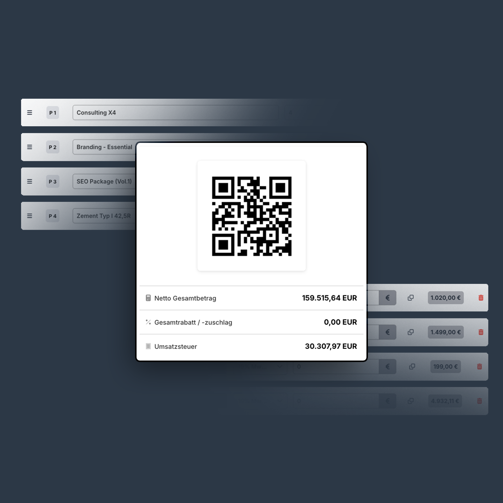 Rechnungen schreiben,